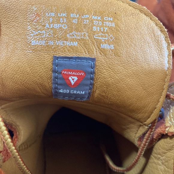 Timberland men’s orange waterproof boot - Picture 8 of 10